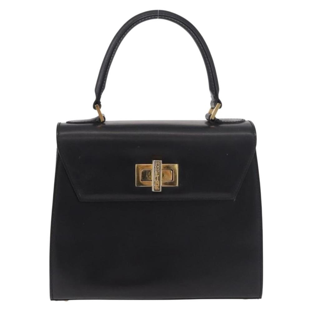 Celine Leather Classic Box Handbag Black